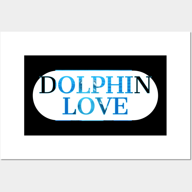 Dolphin love. Wall Art by artist369